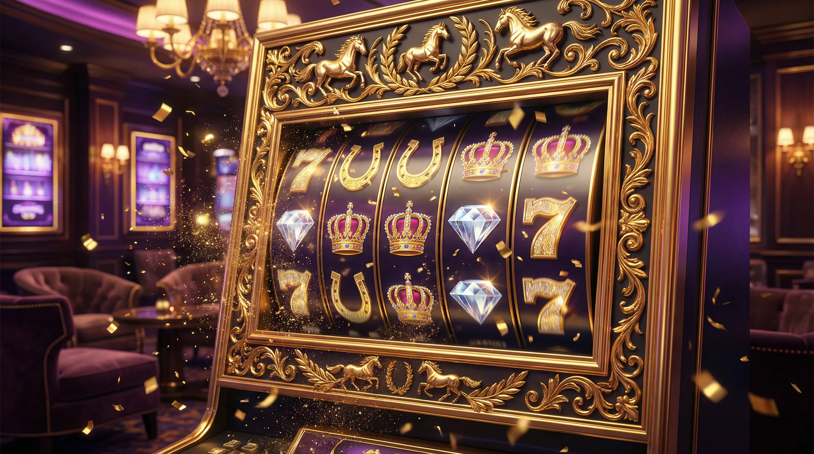 Caça-níqueis premium com tema de cavalo dourado no onabet entrar